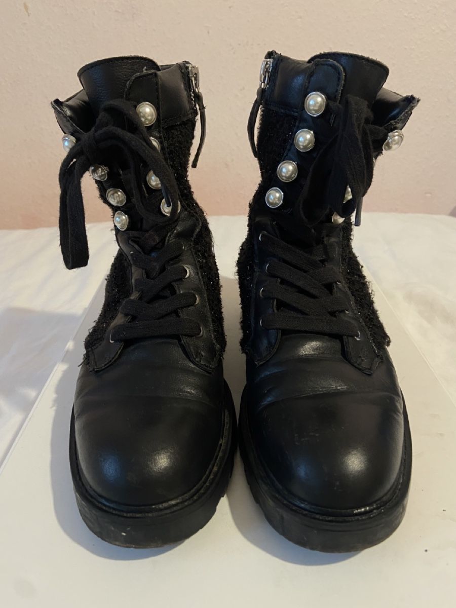 Zara Scarpe da donna: Bottines noires perlées Zara – Usato da Chêne-Bougeries venduto da sor_9rzp 2