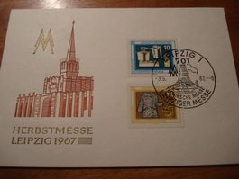 DDR Maximumkarte Herbstmesse Leipzig 1967