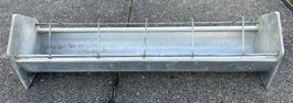 Futtertrog 50 cm mit Metallgitter für Hühner usw.