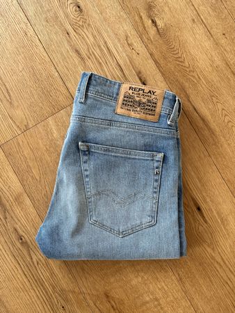 Replay Grover Jeans - Straight Fit - Size 31/30 - Light Blue