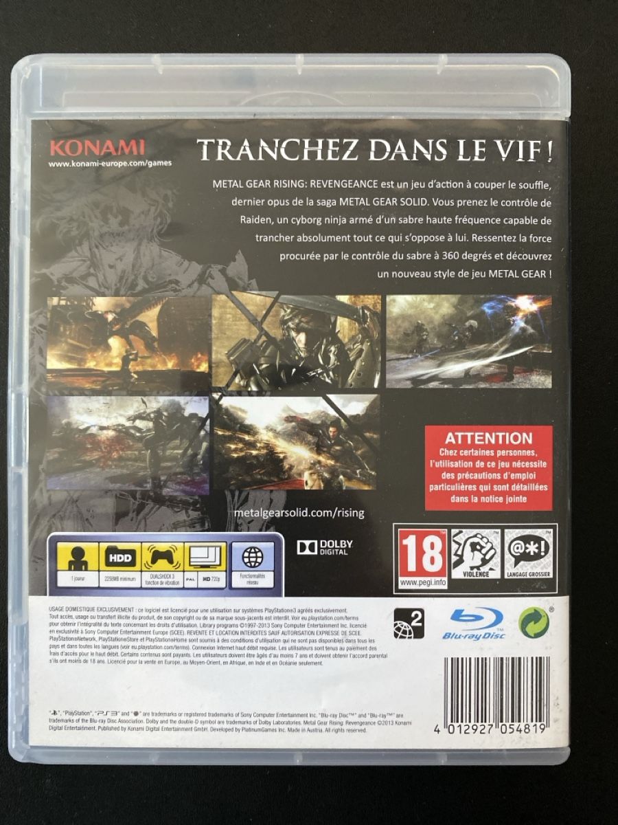 Giochi: Metal Gear Rising Revengeance PS3 – Usato da Genève venduto da PickyGoose 1