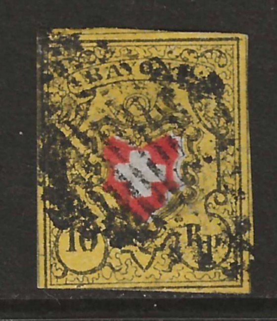 Alle Briefmarken: 1850 : Rayon Nr. 16II  : KP 200.-- – Gebraucht aus Gümligen von Geniusbuy