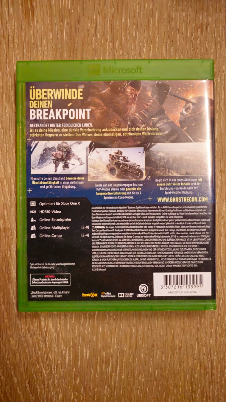 Microsoft Giochi: Game, Xbox One, Ghost Recon Breakpoint, Videospiel – Nuovo (secondo la descrizione) da Sirnach venduto da TheMrFreeman 1
