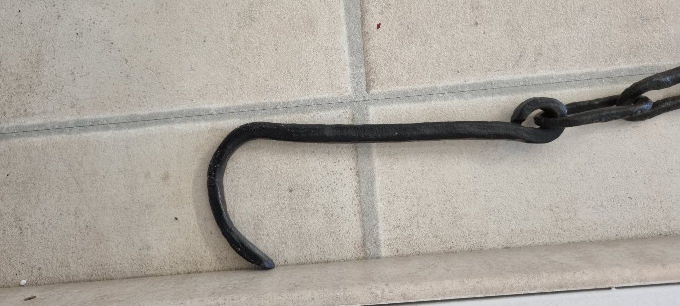 Alle Werkzeuge: Kette handgeschmiedet Herdkette Bremskette antik – Gebraucht aus Flums von Flumsantik 2