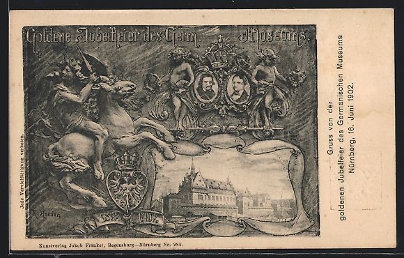 Cancelleria postale: Nürnberg, Goldene Jubelfeier des German – Usato da Berlin venduto da bartko-reher