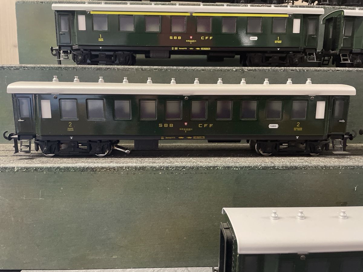 Modellini di ferrovie: Spur 0 ETS SBB 7 Personenwagen – Nuovo (secondo la descrizione) da Pratteln venduto da efeu12 5