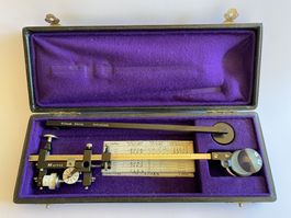 G. Coradi Zürich Planimeter 1942 im Original-Etui