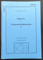 SBB, Transporte des Baudienstes RTB Reglement 1959 / 1984