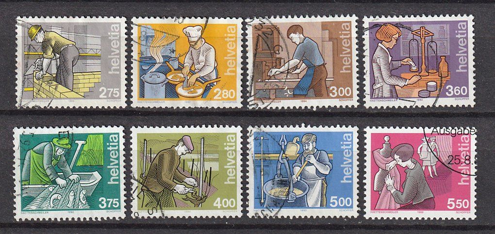 Tous les timbres: 1989-1994 Serie Berufe – D'occasion à Arlesheim par gaugi43