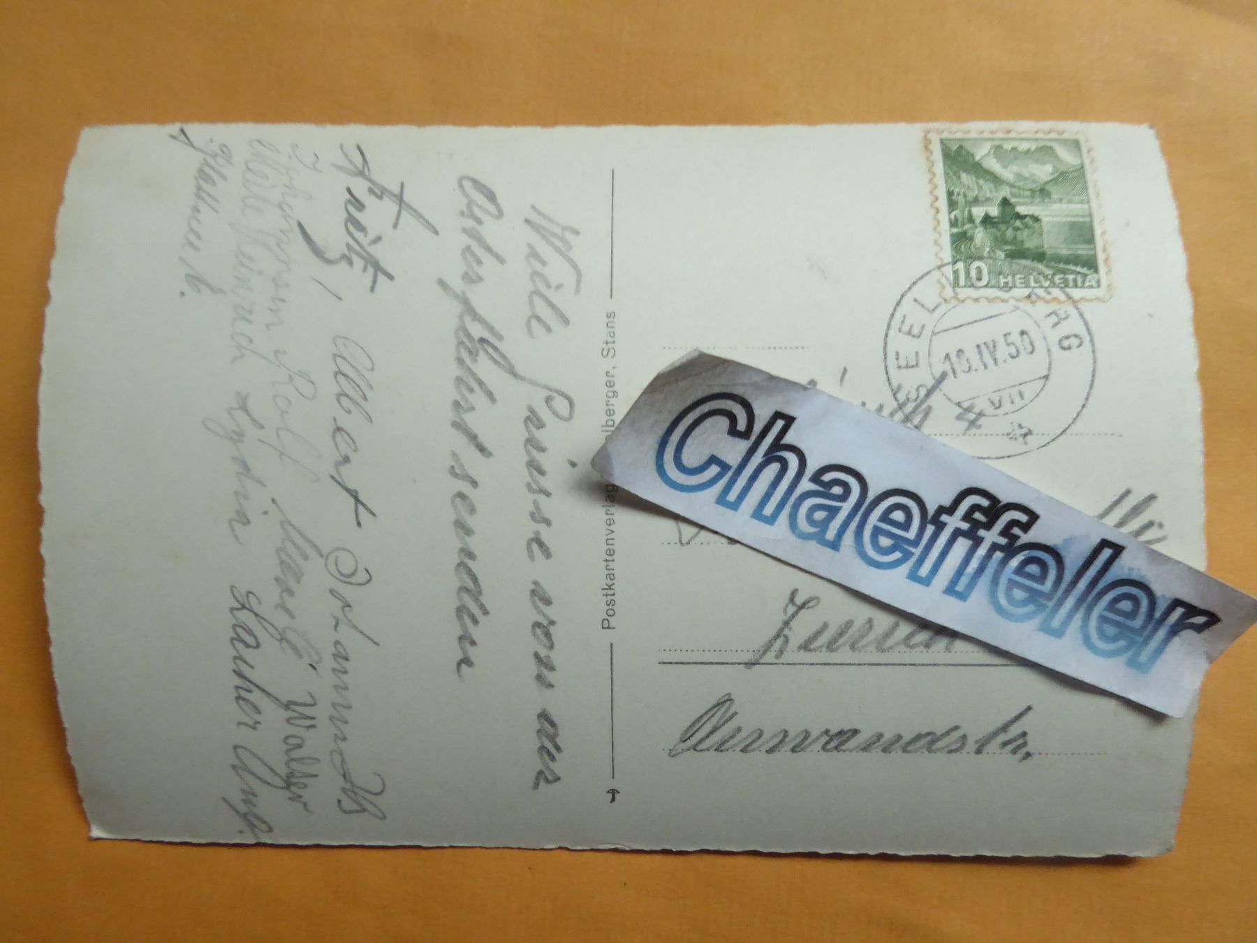 Ansichtskarten: 1959  3975 Seelisberg mit Mythen – Gebraucht aus Zürich von Chaeffeler 1