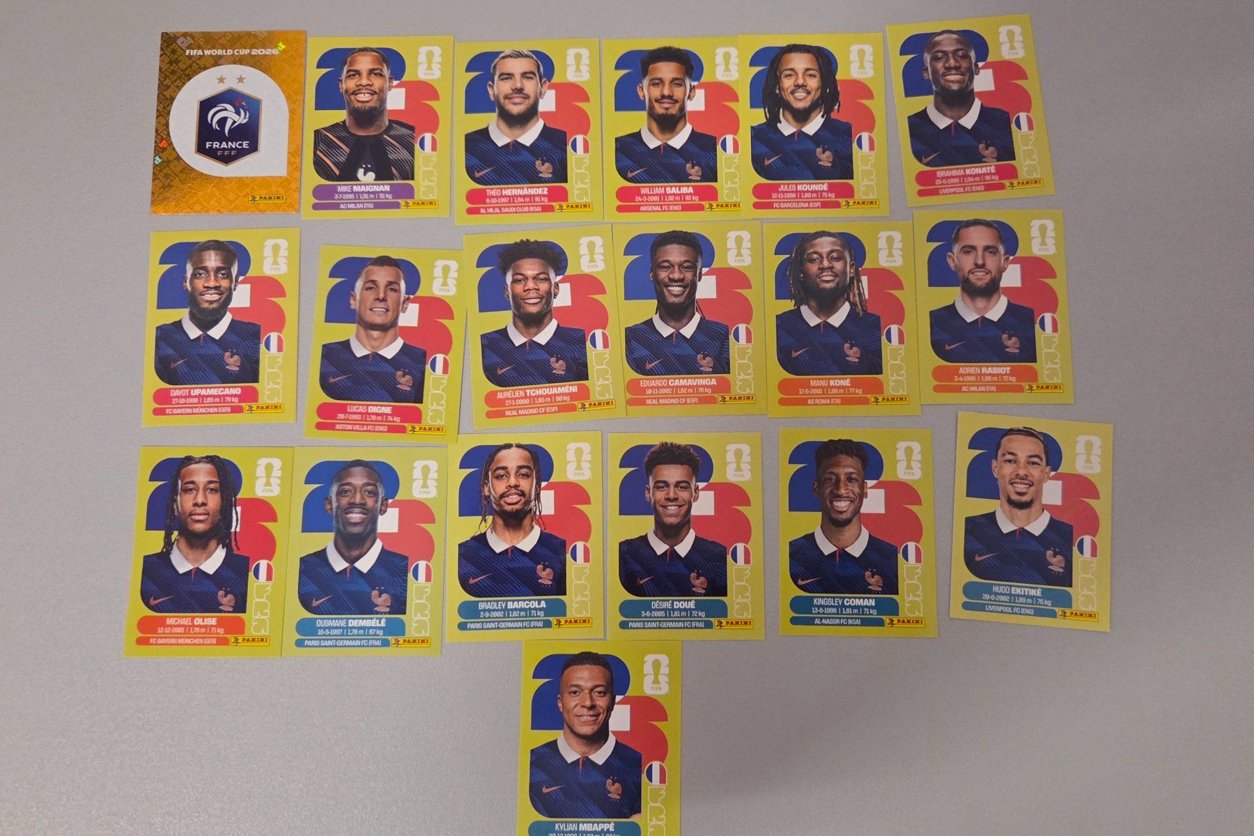 Panini Carte collezionabili: Lot Complet France – Nuovo (secondo la descrizione) da martigny venduto da cri_b6mg