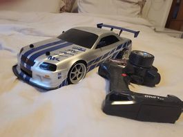 Fast and furious gtr skyline drift car, rc