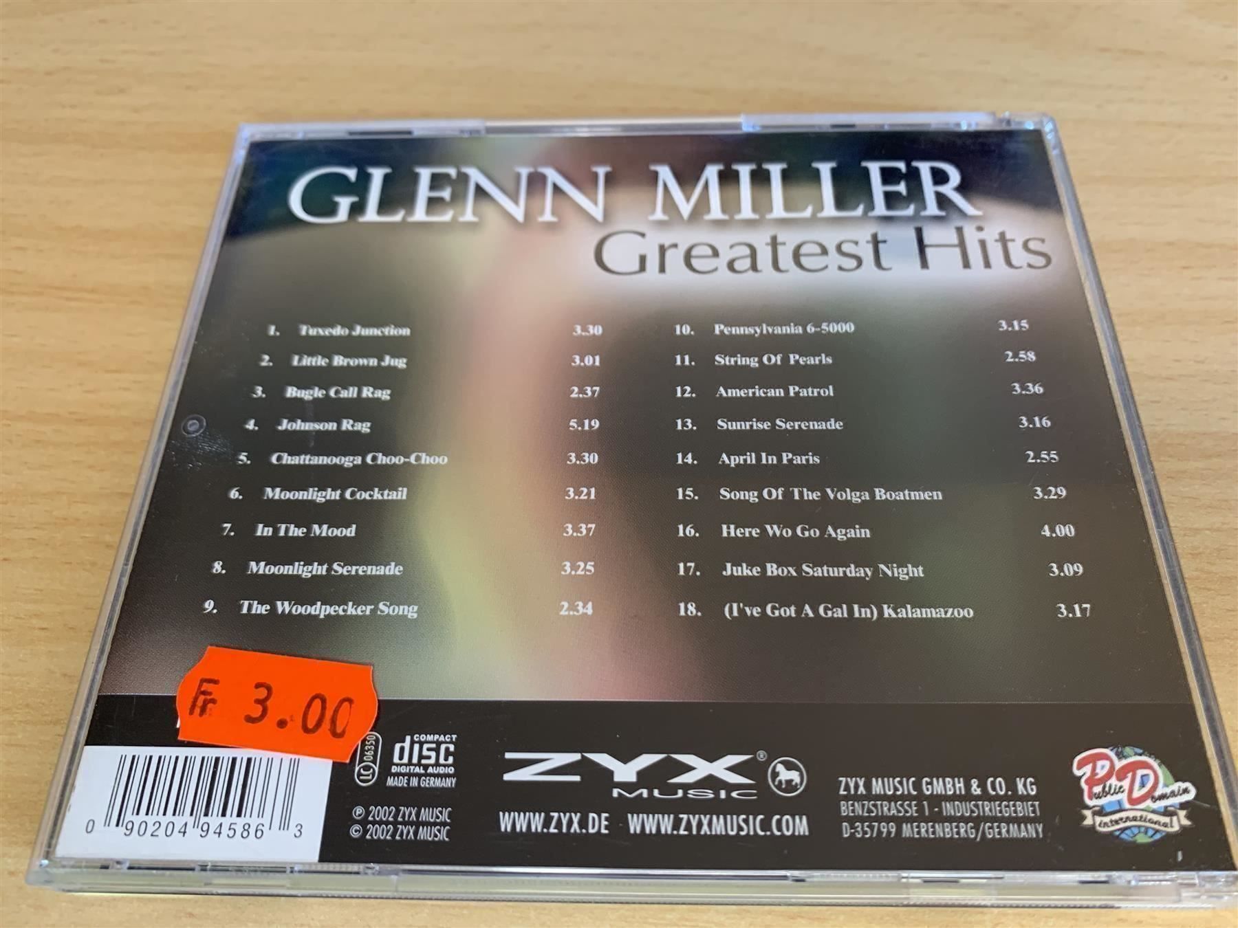 CD: Glenn Miller – Greatest HIts – Usato da Rikon im Tösstal venduto da Alpenmutz 1
