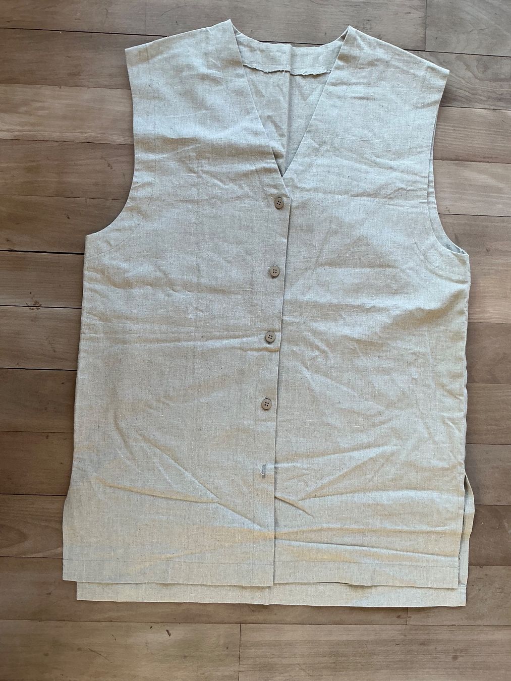 Gilets & Westen: Leichte Leinenweste, Gr. M, beige – Neu (gemäss Beschreibung) aus Muttenz von rob_sc8s