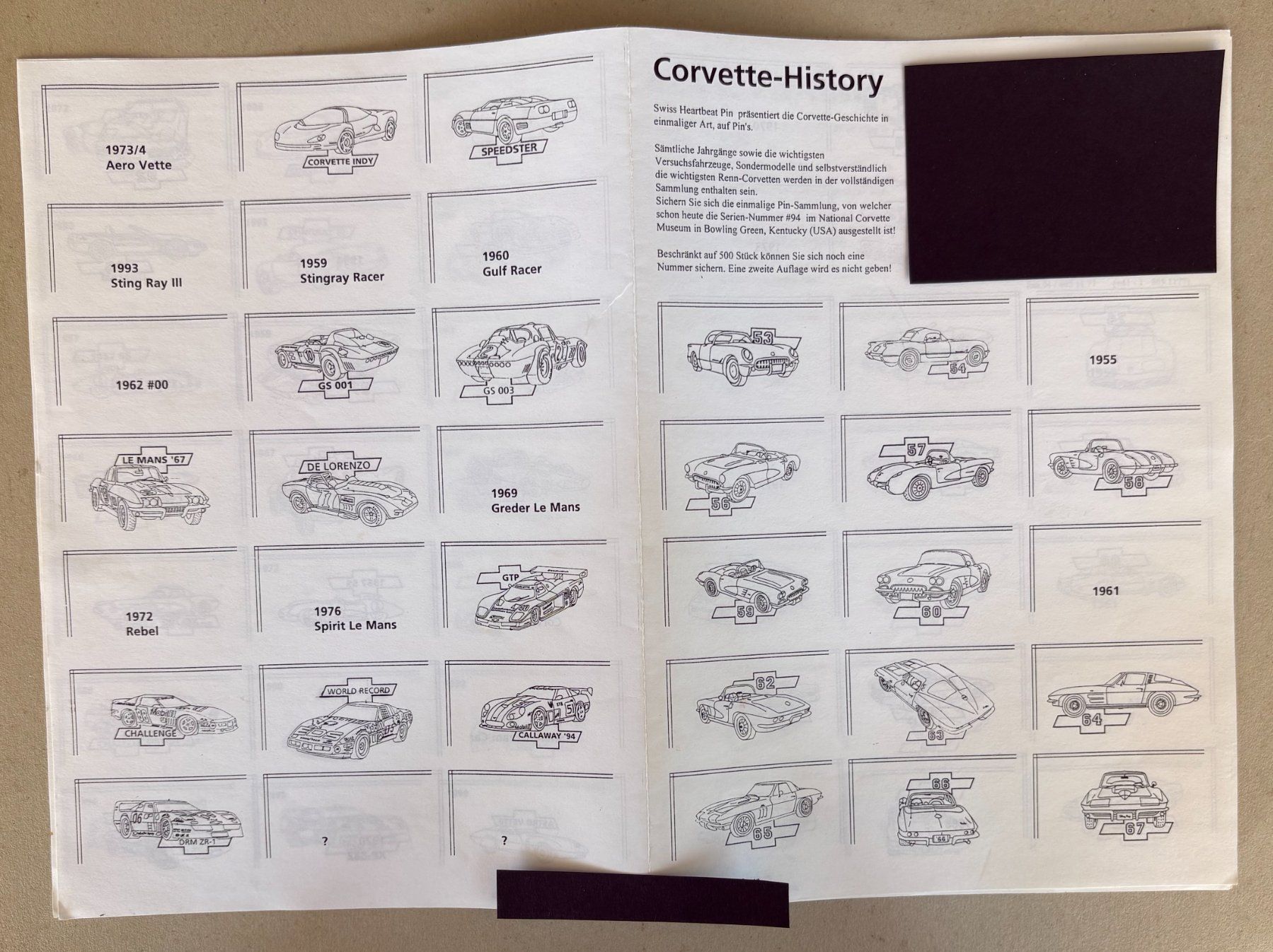 Chevrolet Plaketten & Abzeichen: PIN CORVETTE GESCHICHTE – Gebraucht aus Ostermundigen von Wyatt-Earp 4