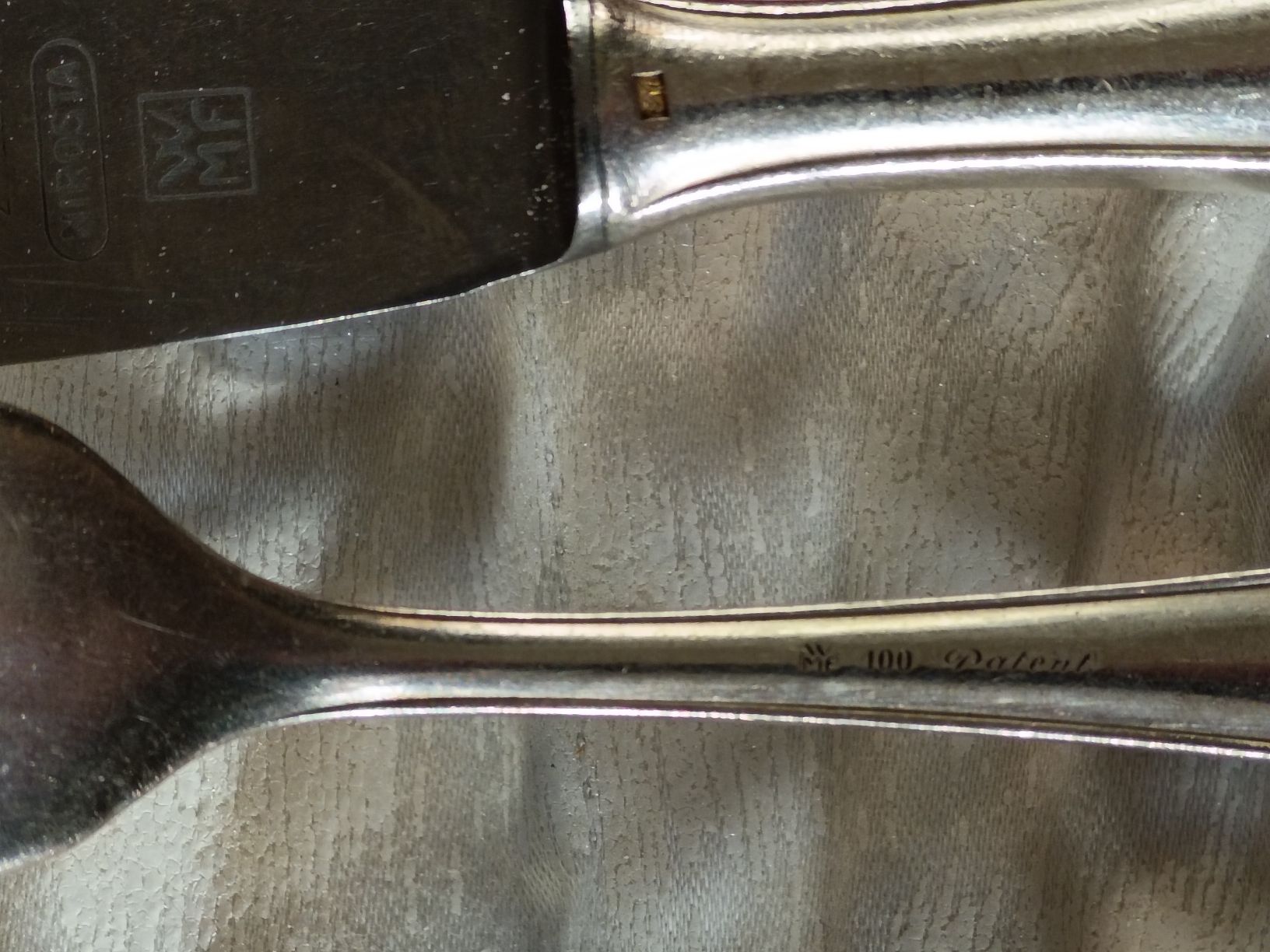 WMF Set di posate: Antikes versilbertes Tafelbesteck WMF 100: wiegt 2,8 kg – Usato da Lugano venduto da riccardo012 3