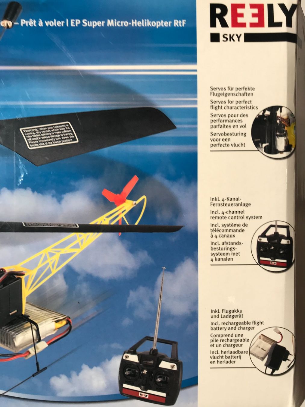 Reely Modellismo RC: Helikopter Reely EP Super-Micro Helicopter RtF – Difettoso da Zürich venduto da oso04 4