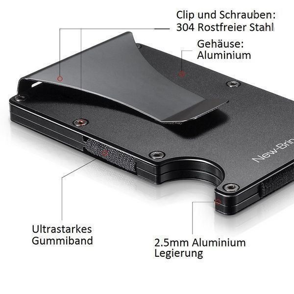 Altro in  Abbigliamento & Accessori: PREMIUM KREDITKARTEN ETUI - ORGANIZER – Nuovo e nell'imballaggio originale da Kriens venduto da swissgadget 4