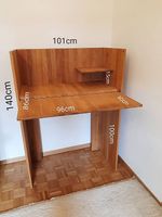 Massivholz Stehtisch /-sekretär Eiche, Unikat 