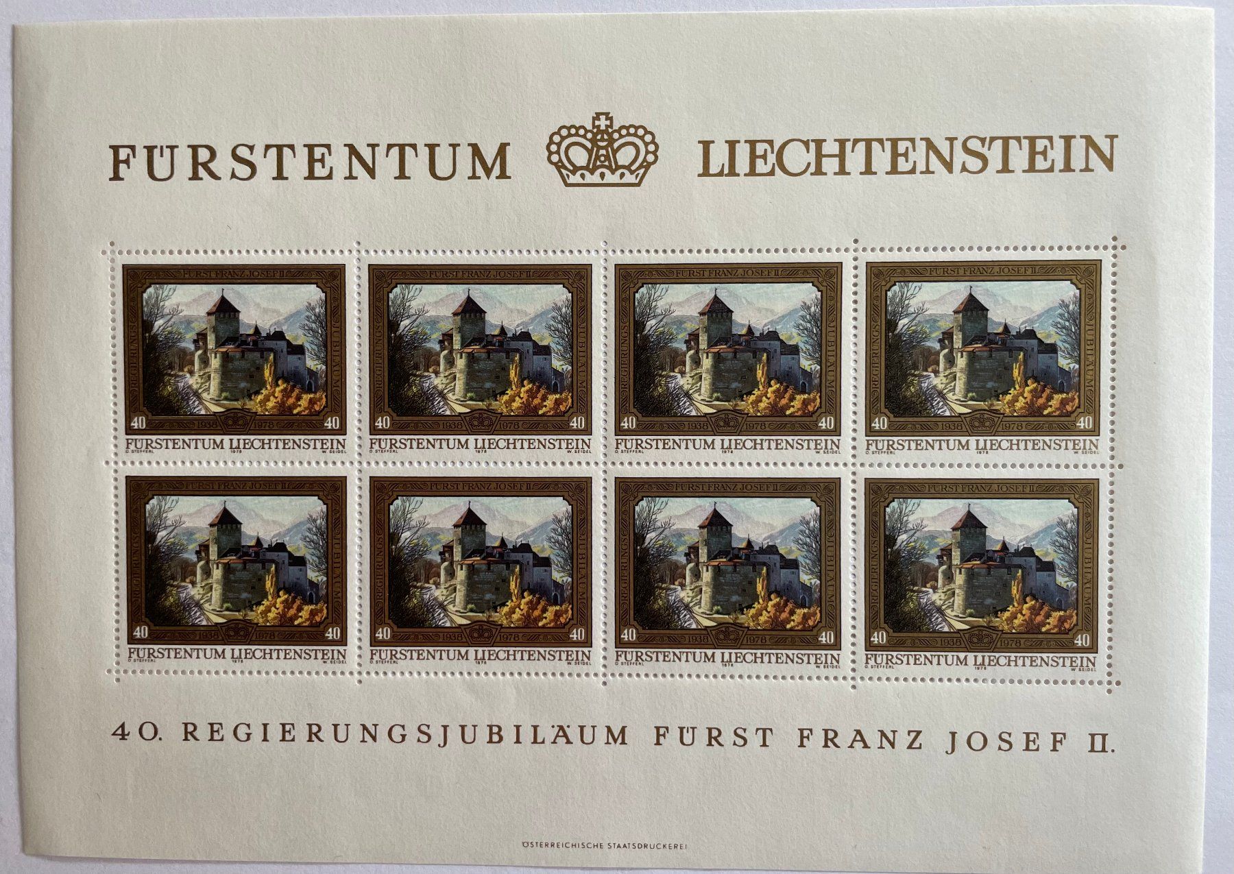 Alle Briefmarken: Liechtenstein Kleinbogen-Satz 1978 ** – Neu (gemäss Beschreibung) aus Davos Platz von StephGla
