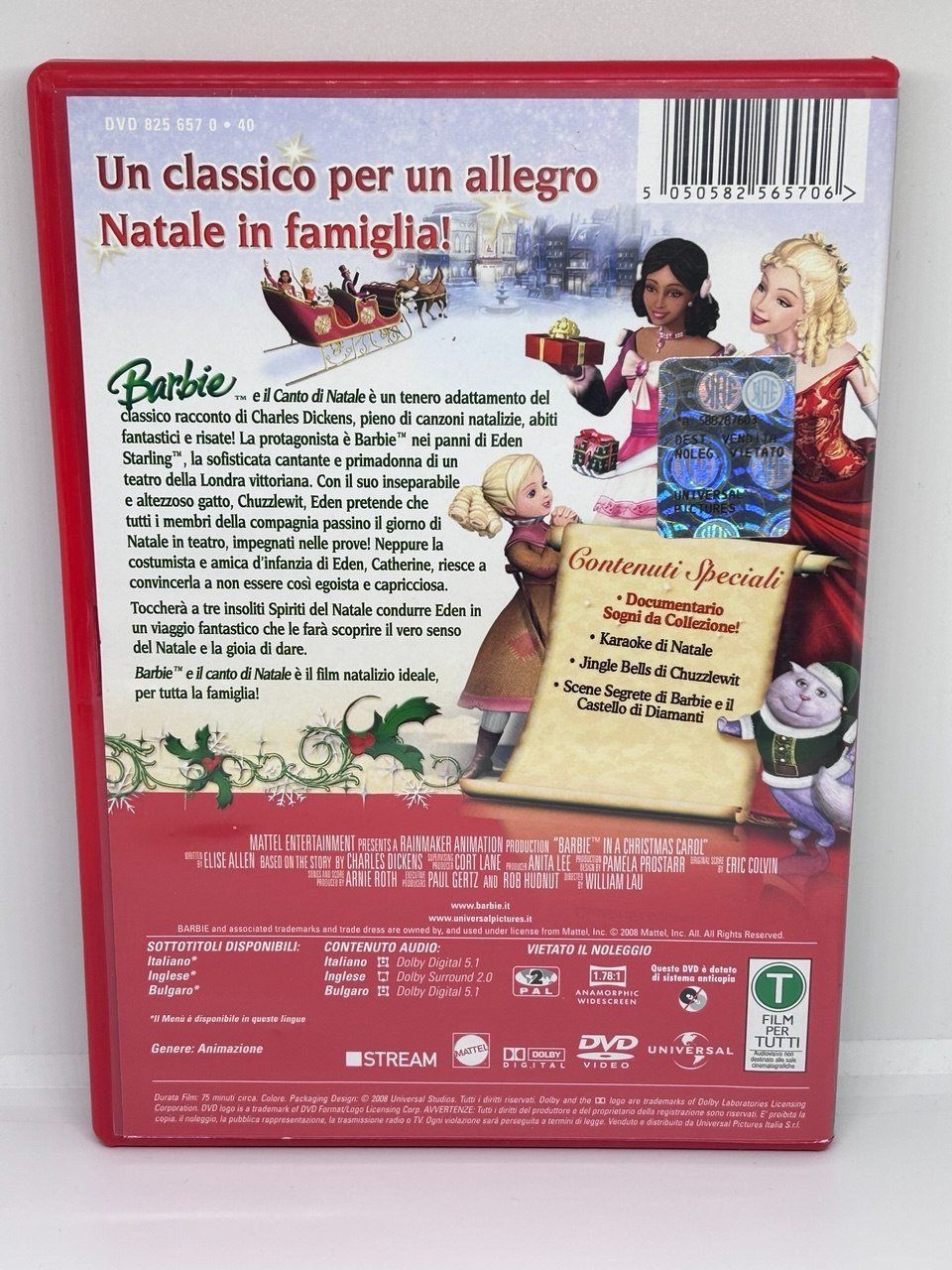 Tutti i DVDs: DVD "Barbie e il Canto di Natale" – Usato da Giubiasco venduto da LorisVale 1