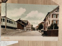 Alte PK / Speicher - mit Bahn Gelaufen 1919