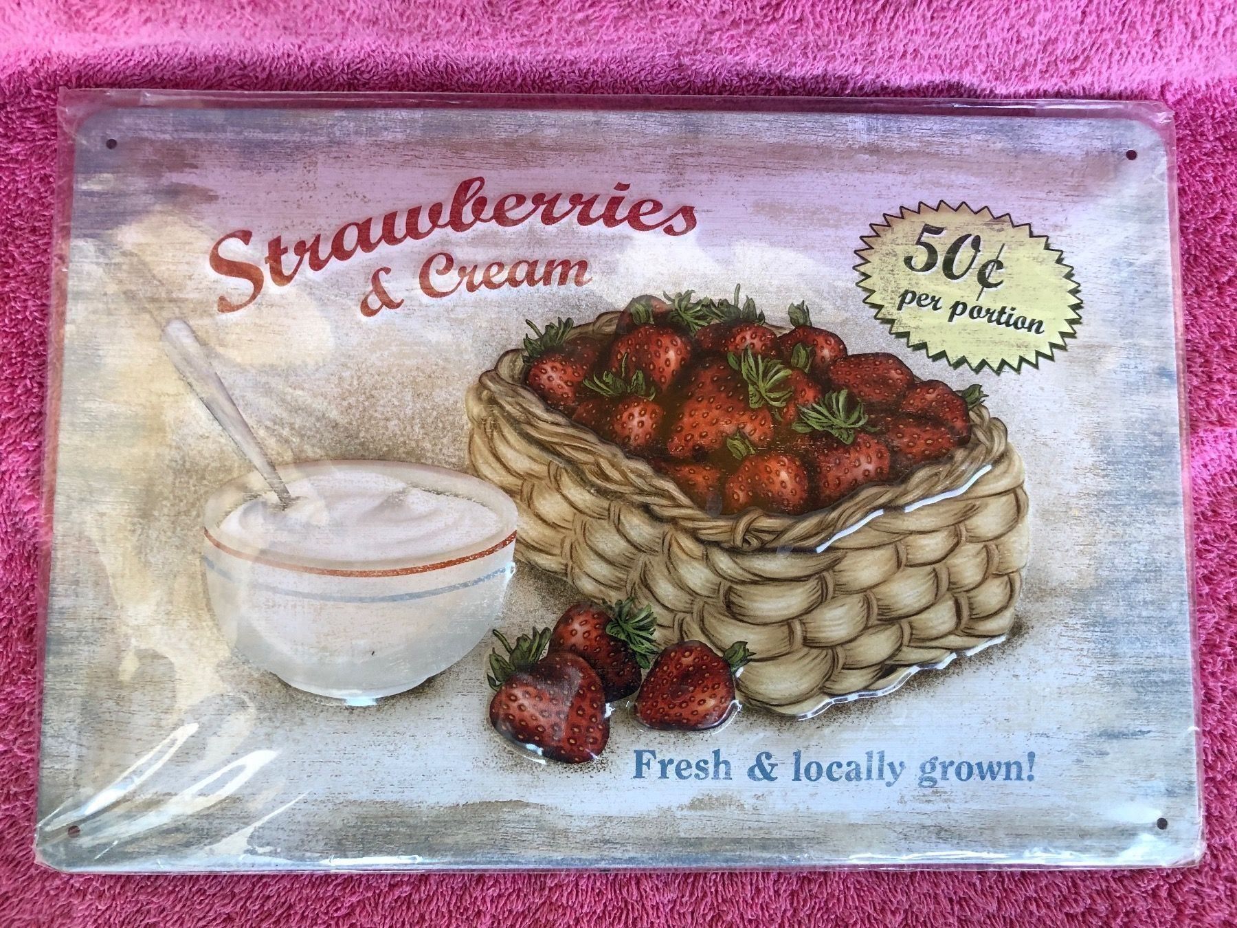 Insegne: Strawberries küche Erdbeeren rahm frucht – Nuovo (secondo la descrizione) da Reinach AG venduto da rares75