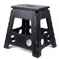 Klapphocker schwarz / weiß große 29 * 22 * 39 cm - 120 kg