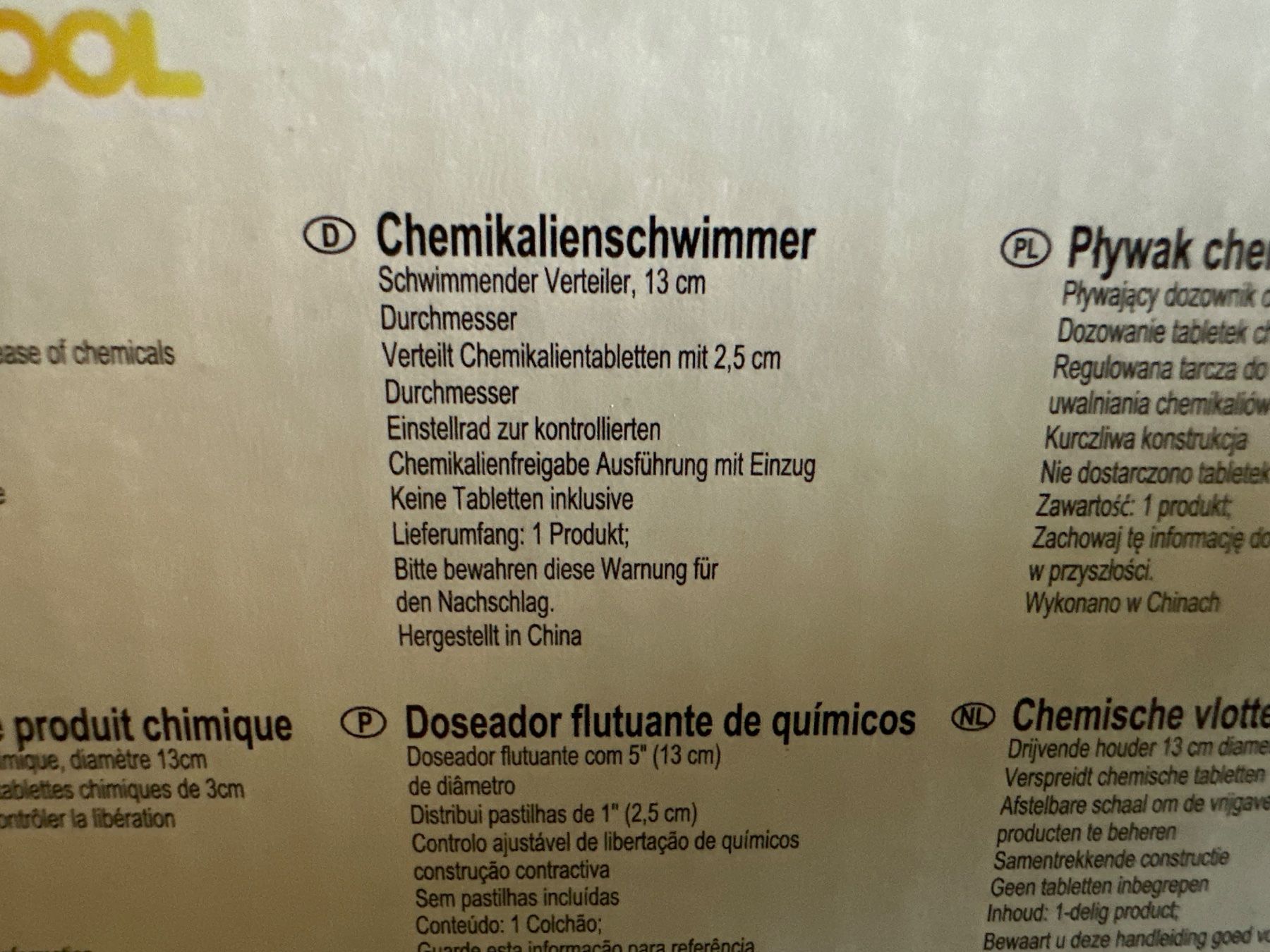 Piscine: 2 neue Pool Chemikalien Schwimmer – Nuovo e nell'imballaggio originale da Necker venduto da liq24 2
