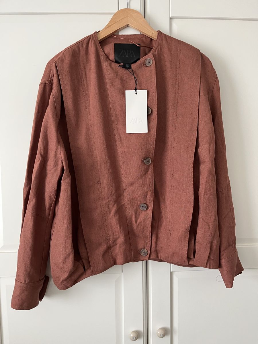 Zara Giacche: Leinen-Bomberjacke – Nuovo e nell'imballaggio originale da Allschwil venduto da eyl_bb8q 4