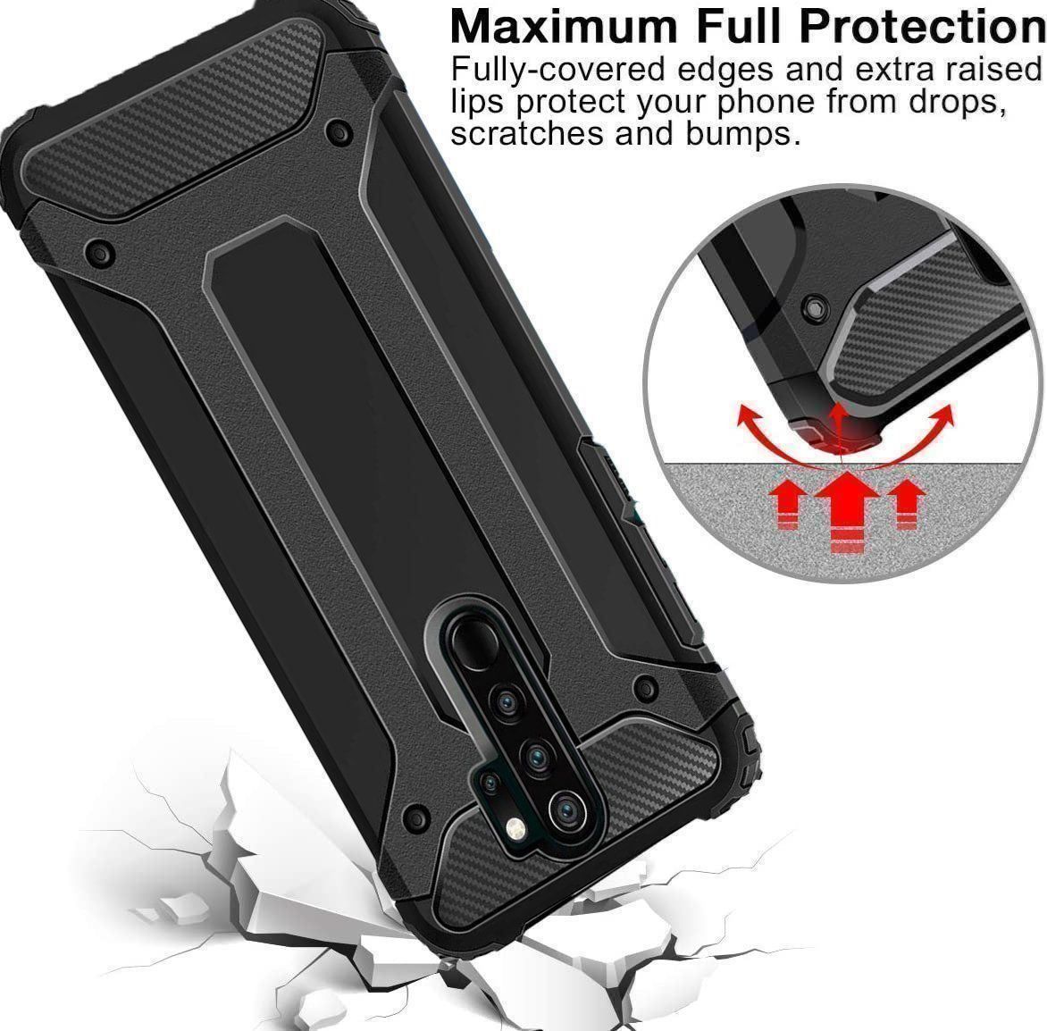 Cover & Protezioni schermo: Xiaomi Redmi Note 8 Pro Hülle Etui Case Cover Coque ROBUST – Nuovo e nell'imballaggio originale da Volketswil venduto da coverandmore 2