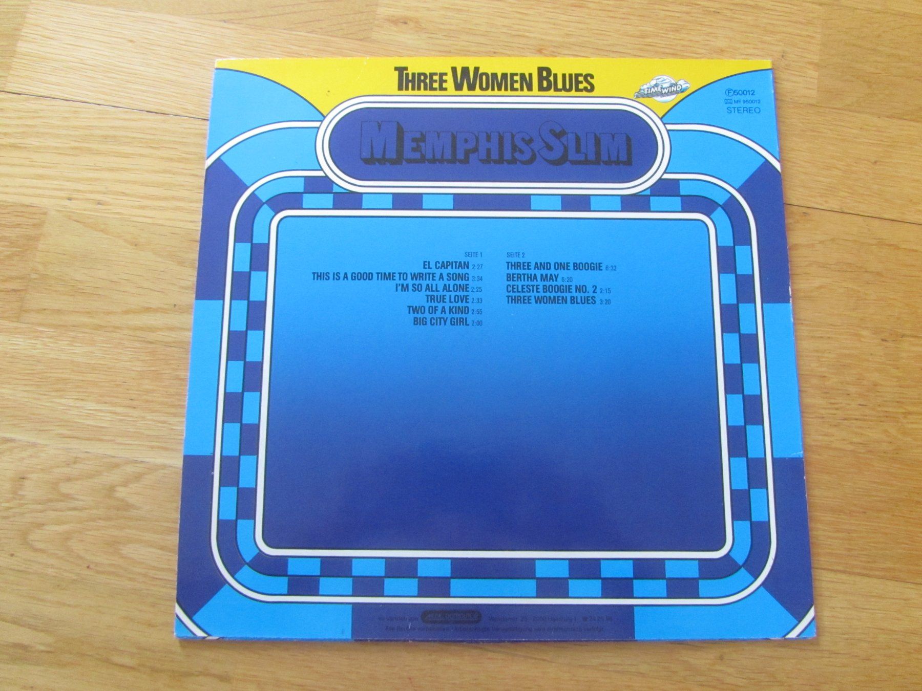 Vinyles: Memphis Slim:    Three Women Blues – D'occasion à Seengen par mikelele 3
