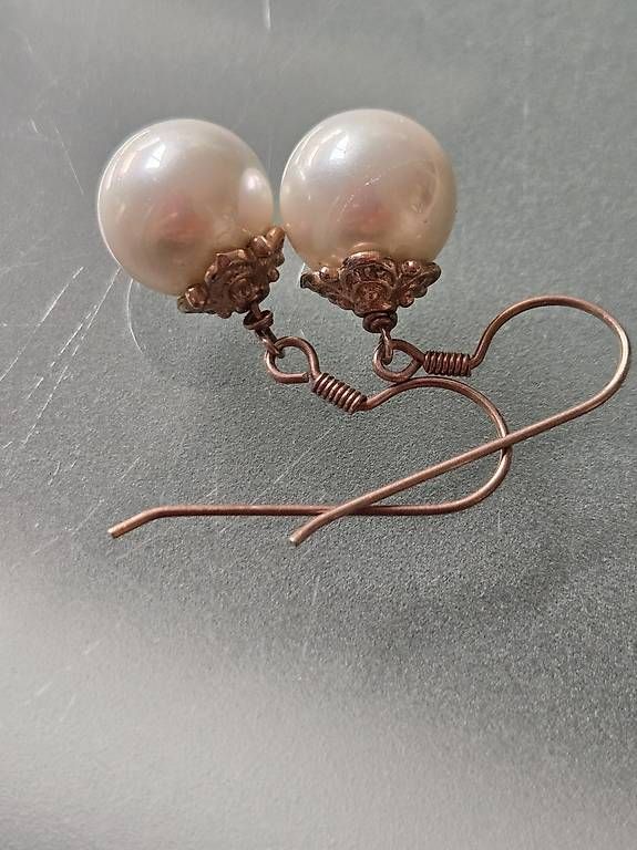 Boucles d'oreille: Perlen-Ohrhänger – D'occasion à Hochwald par Susi036