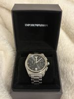 Emporio Armani Chronograph Uhr Edelstahl mit Box Zustand gut
