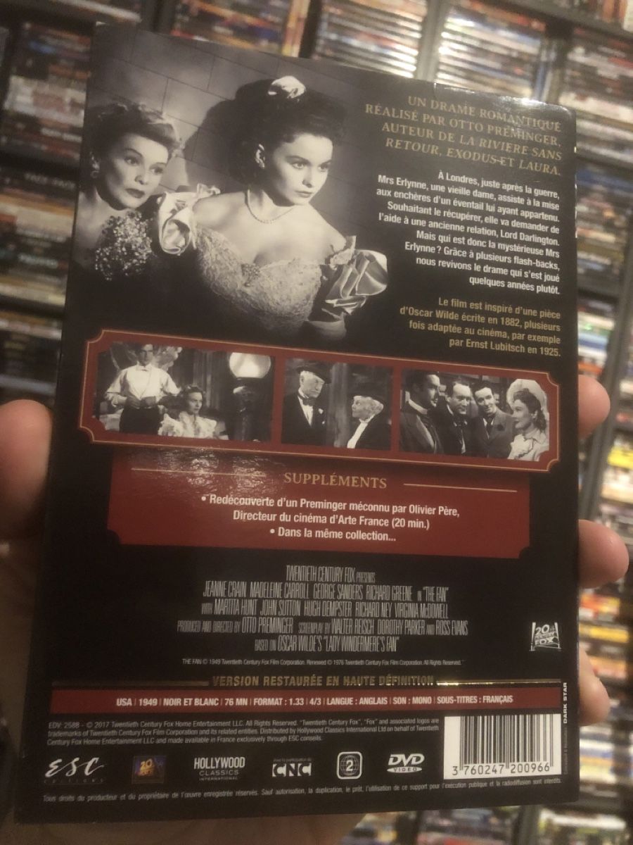 Tutti i DVDs: L’Eventail de Lady Windermere - dvd – Usato da Lausanne venduto da fransadpop 1