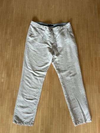 Leichte SMOG Leinenhose / Freizeithose Gr. XL – Beige