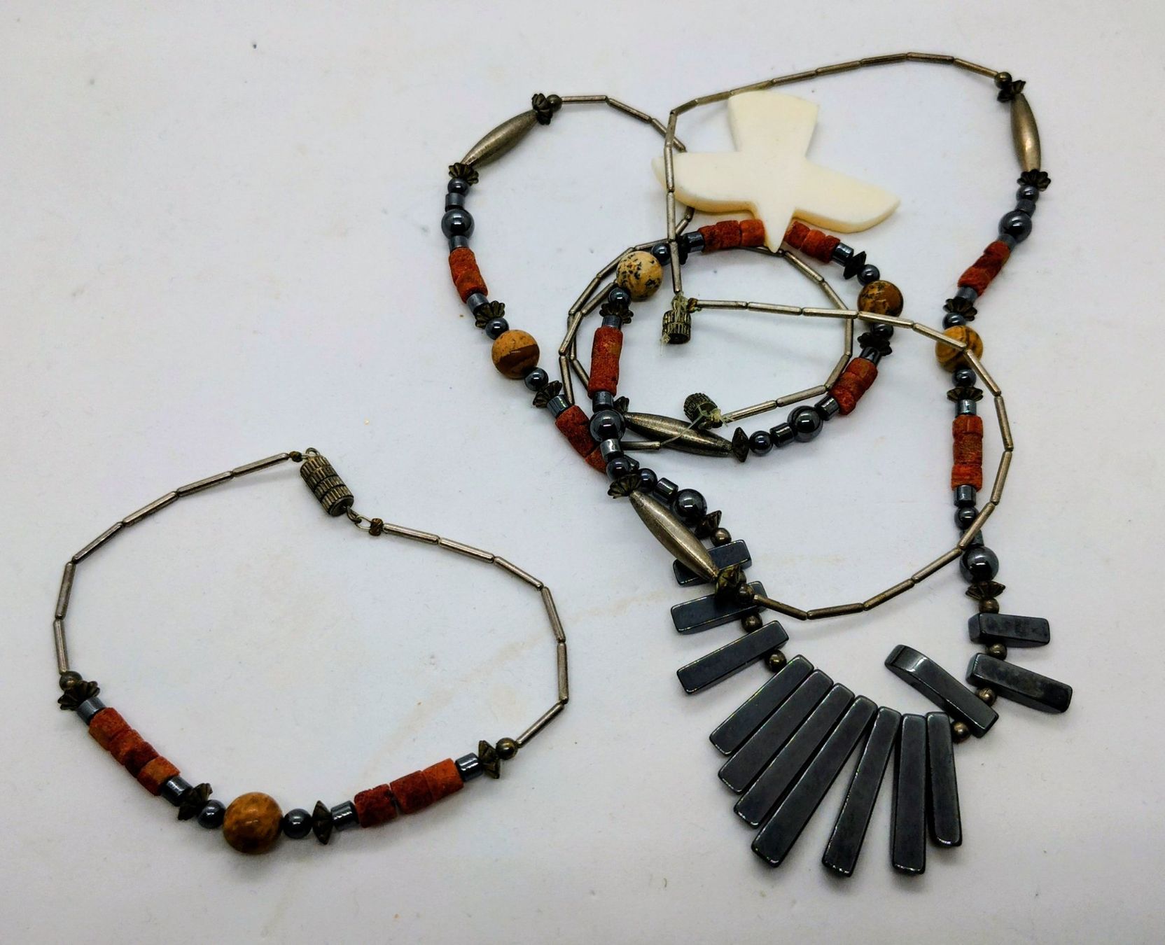 Autres bijoux: Modeschmuck-Set im Ethnoschmuck-Stil – D'occasion à Allschwil par Swisstoybox 1