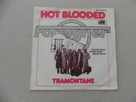 Single 7" USA Hardrock Band Foreigner 1978 Hot Blooded