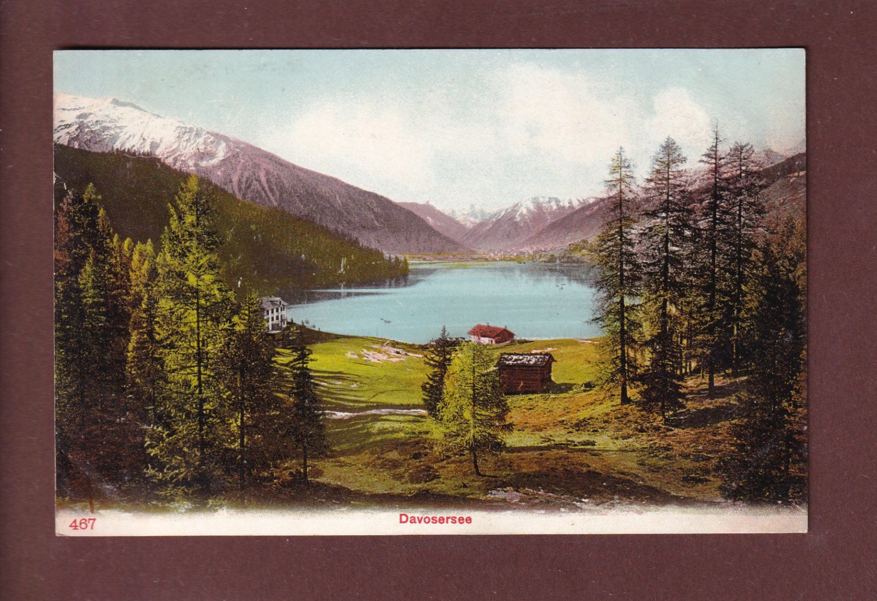 Cartoline postali: DAVOS - Davosersee – Usato da Pully venduto da nicecards