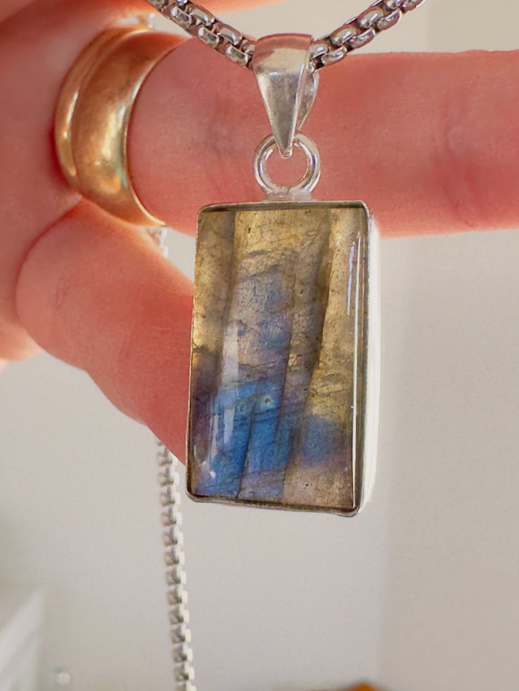Catenine: Labradorite necklace – Nuovo e nell'imballaggio originale da Genève venduto da AGBERG 4