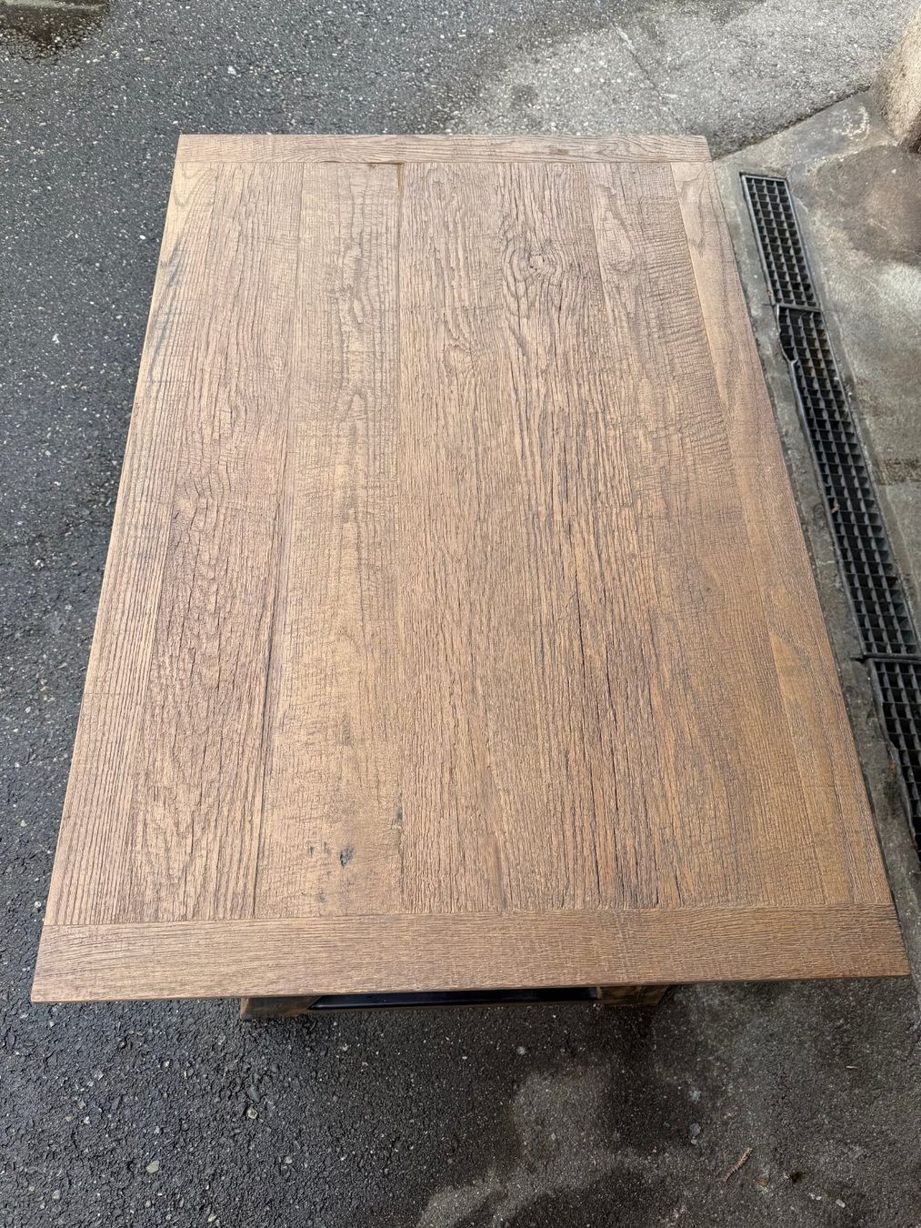 Tische: Schöner Esstisch, Holztisch mit Metallgestell, 120 x 80 cm – Gebraucht aus Koblenz von Rbaldinger54 5