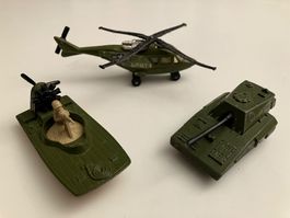 Matchbox Panzer, Heli & Sumpfboot
