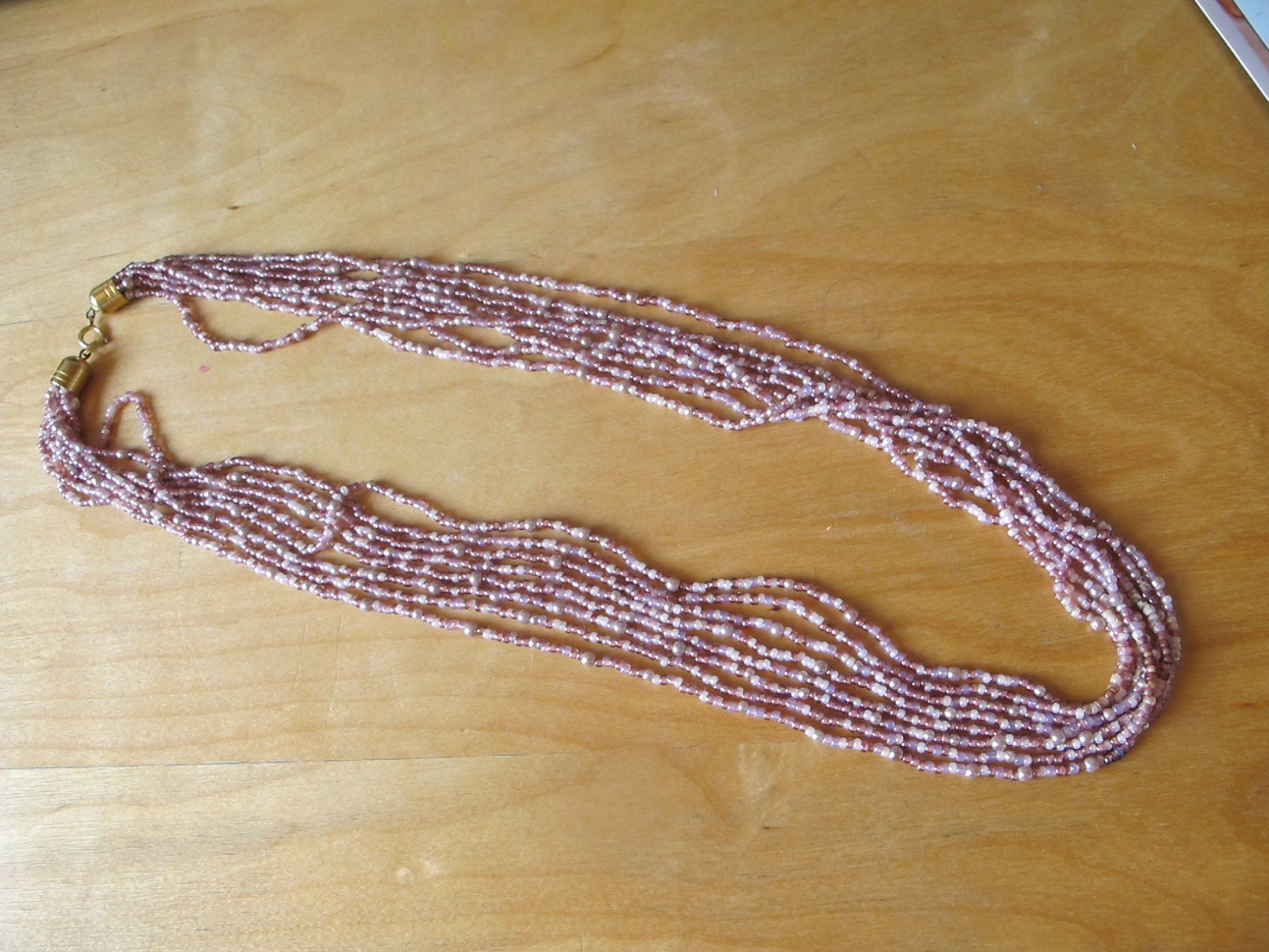 Catenine: Vintage Halskette mit Glasperlen – Usato da Löhningen venduto da Chimae67 3