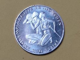 Deutschland 10 Mark "Athleten" 1972 G Silber