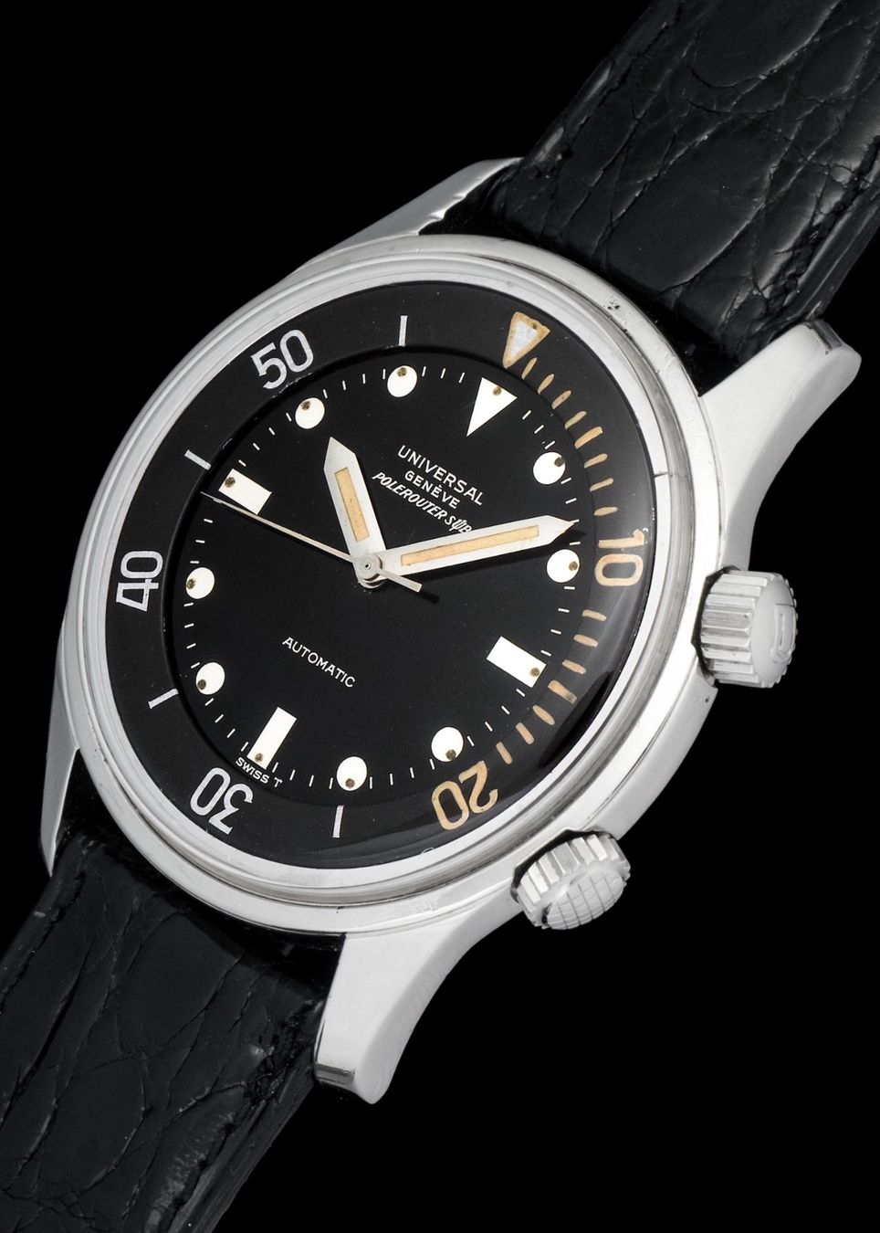 Orologi: 1960s Universal Geneve Polerouter Sub ref. 20369-1 – Usato da Pregassona venduto da camus84 1