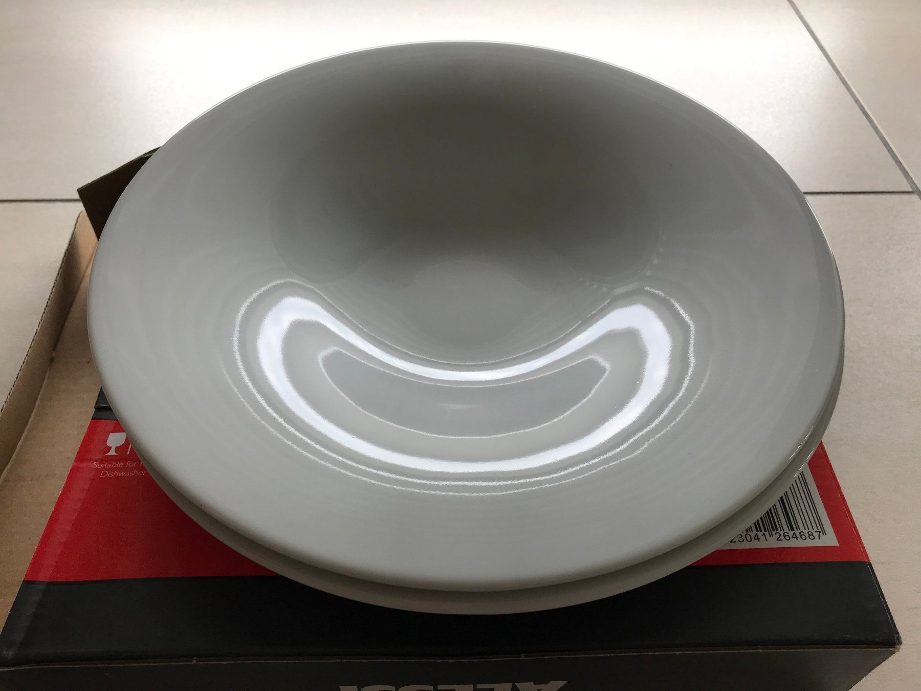 Alessi Piatti: Alessi Ku 2er-Set Suppenteller – Nuovo e nell'imballaggio originale da Itingen venduto da blindfire 2