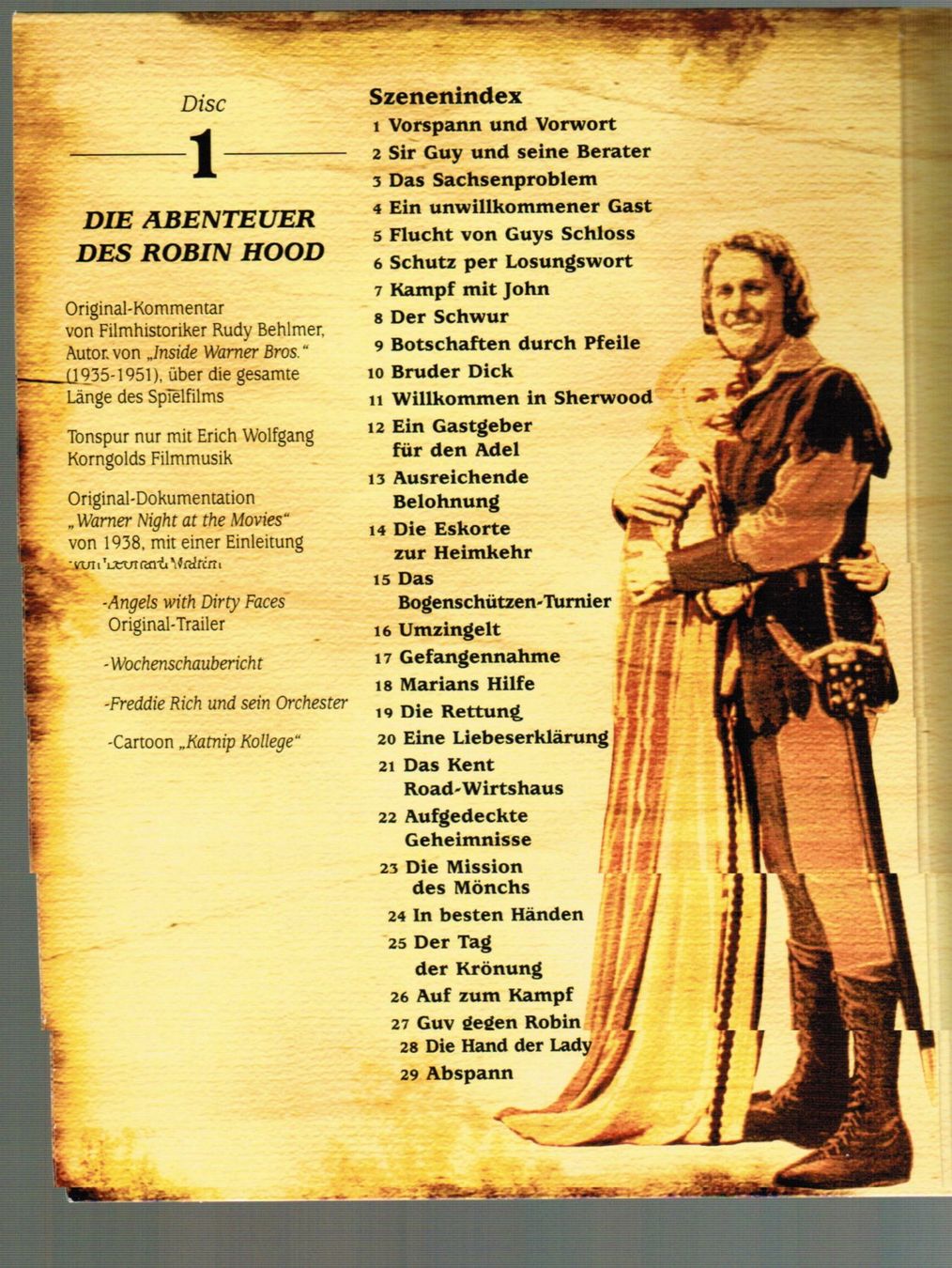Tutti i DVDs: DVD: Die Abenteuer des Robin Hood – Usato da Basel venduto da sakartvelo 2