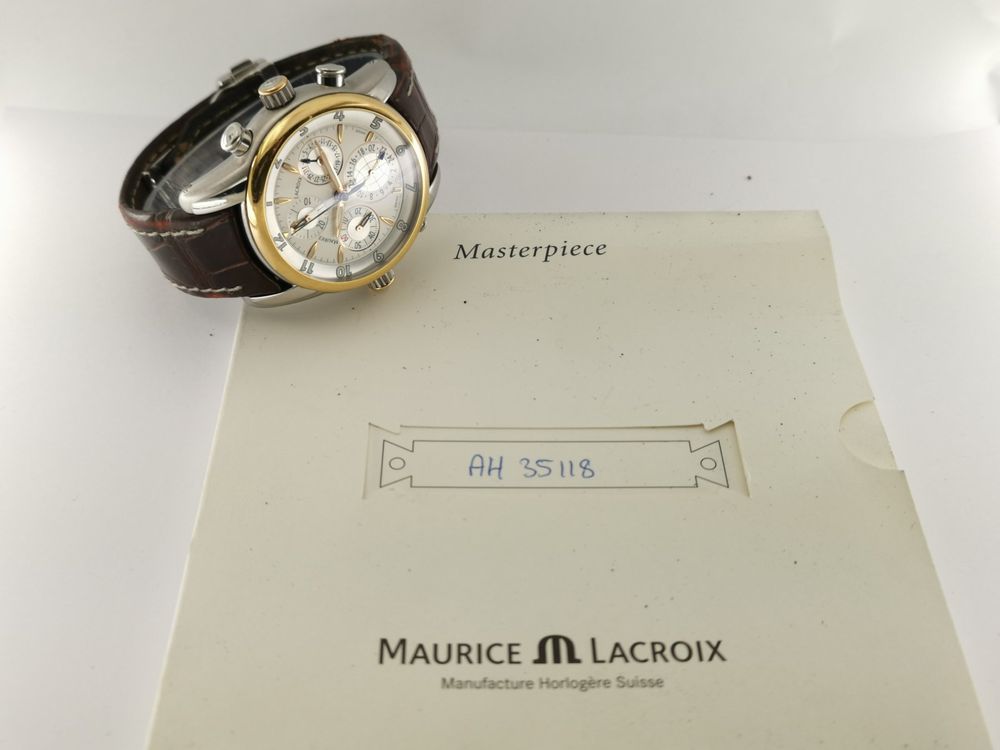 Maurice Lacroix Orologi: Maurice Lacroix Masterpiece Chrono Globe Stahl/Gold – Usato da Zürich venduto da Stargold-Uhren 8