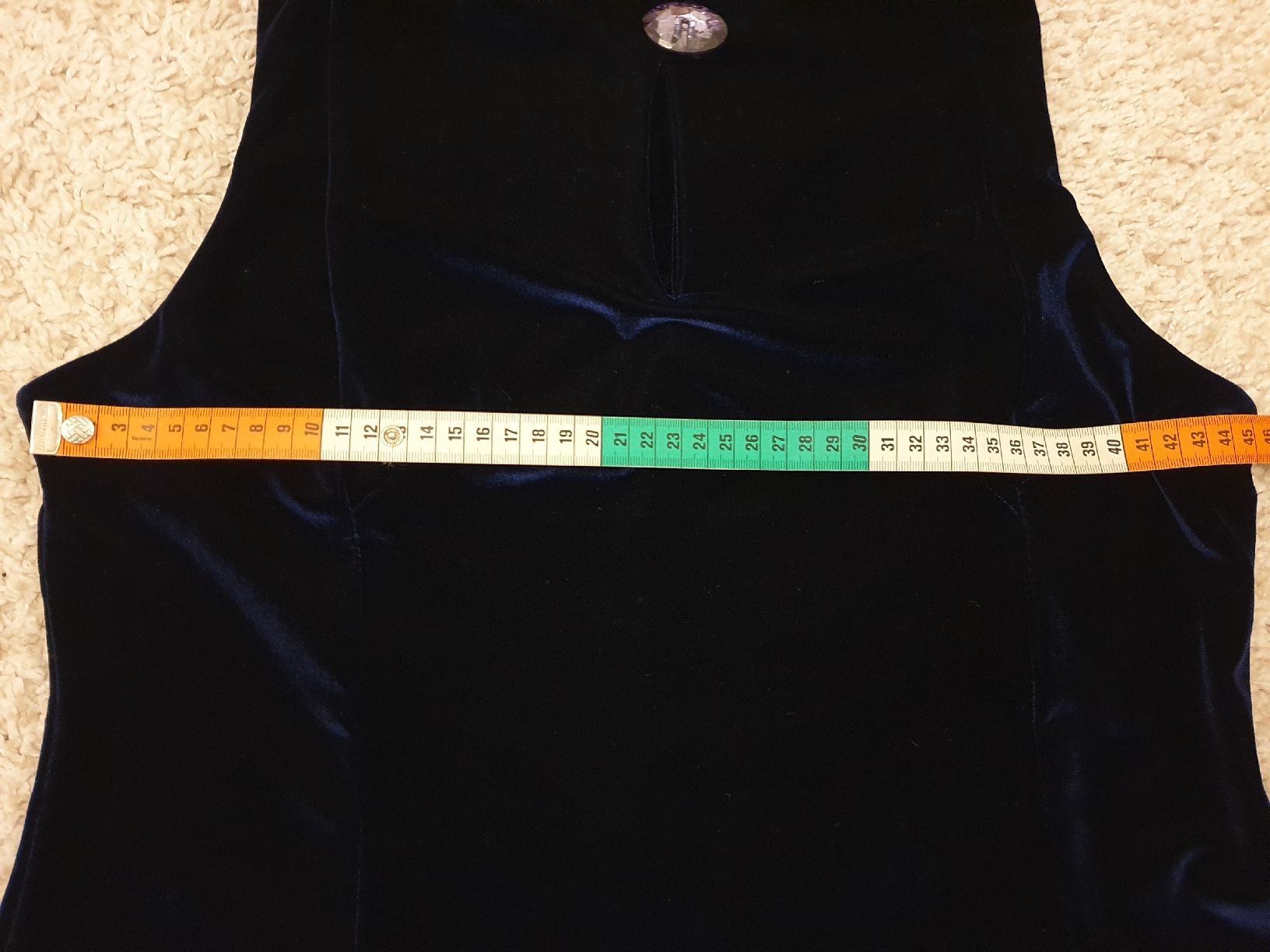 Vestiti: Robe soirée 38, bleu foncé,  velours – Usato da Neuchâtel venduto da Verenas12 6
