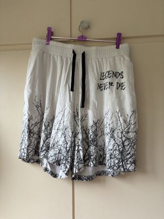 Kurze Hose 999 Marke Weiss Grösse L mit Print